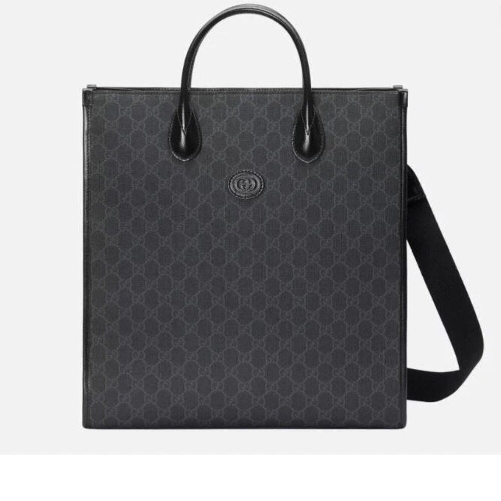 NWT Gucci Removable Shoulder Strap Bag Tote Interlocking GG Top Handle 674155